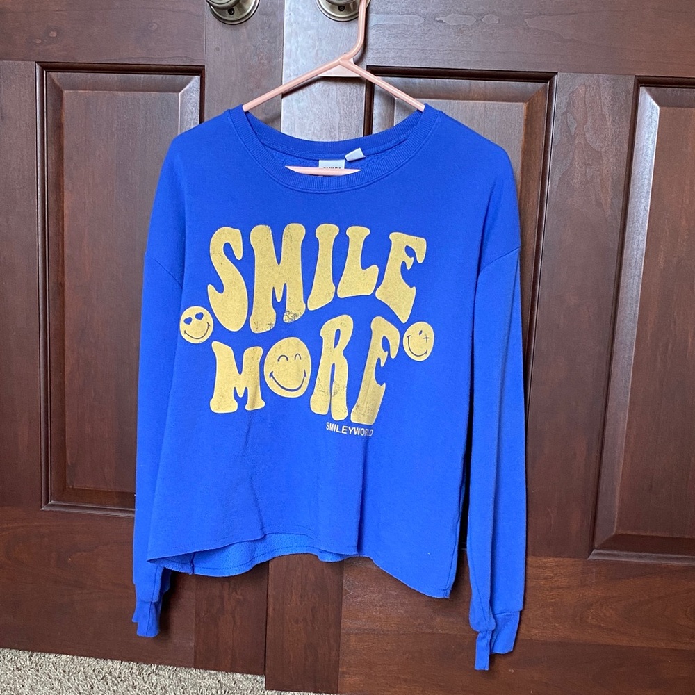 Blue Smile More Sweatshirt